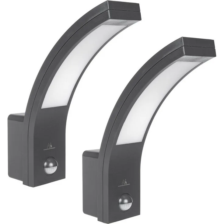 Maclean LED Außen-Wandleuchte MCE244, LED fest integriert, Neutralweiß, Bewegungssensor, LED Neutralweiß