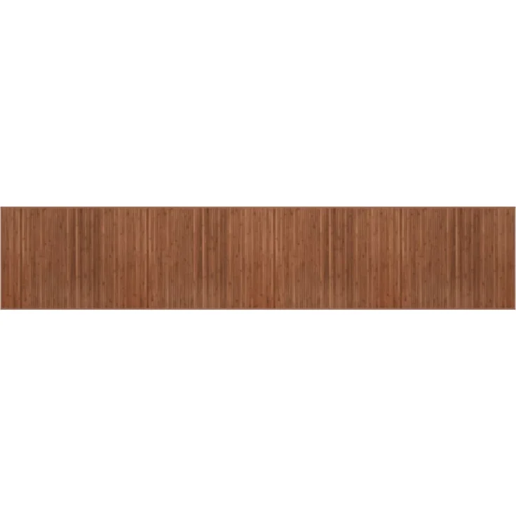 vidaXL Teppich Rechteckig Braun 80x400 cm Bambus 376920 – Bild 2