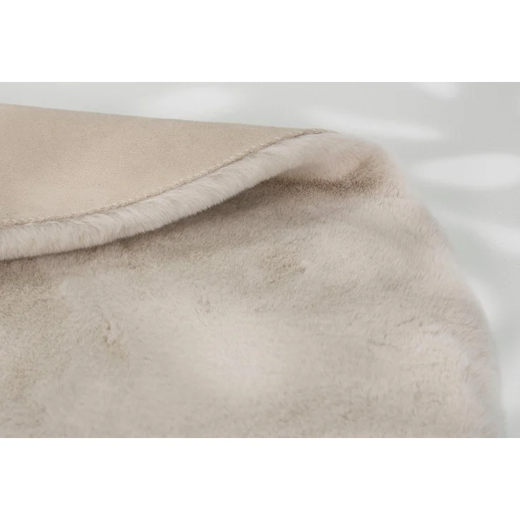 SCHÖNER WOHNEN-Kollektion Fellteppich Tender, rund, Höhe: 26 mm, besonders weich durch Microfaser, Kunstfell, waschbar, Wohnzimmer – Bild 2