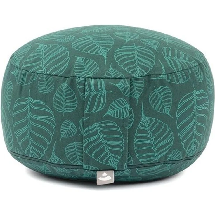 bodhi Meditationskissen Meditationskissen RONDO, 32 x 20 cm Bodhi Leaves, deep green, Dinkel – Bild 4