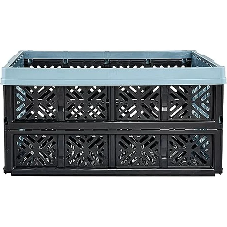 keeeper Stabile Klappbox Ida, Stabiler Kunststoff (PP), 48 x 35 x 23 cm, 32 l, Nordic Blue – Bild 3