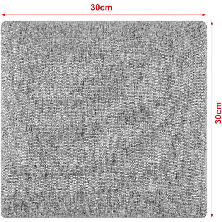 Wandkissenset Carpino 4-tlg. Textil 30x30 cm Hellgrau [neu. haus] – Bild 3