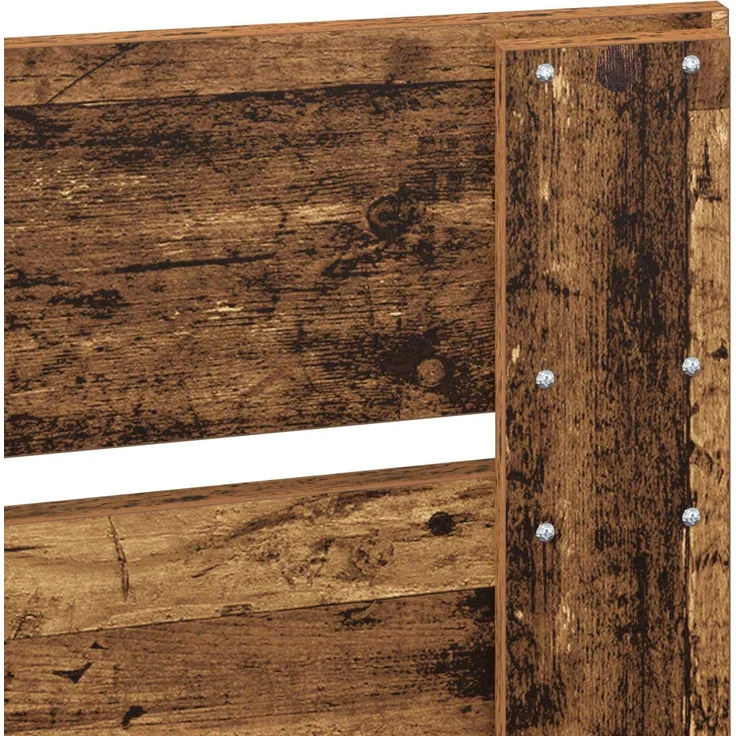 vidaXL Bettrahmen Altholz 75 x 190 cm Massives Kiefernholz 3411477 – Bild 10