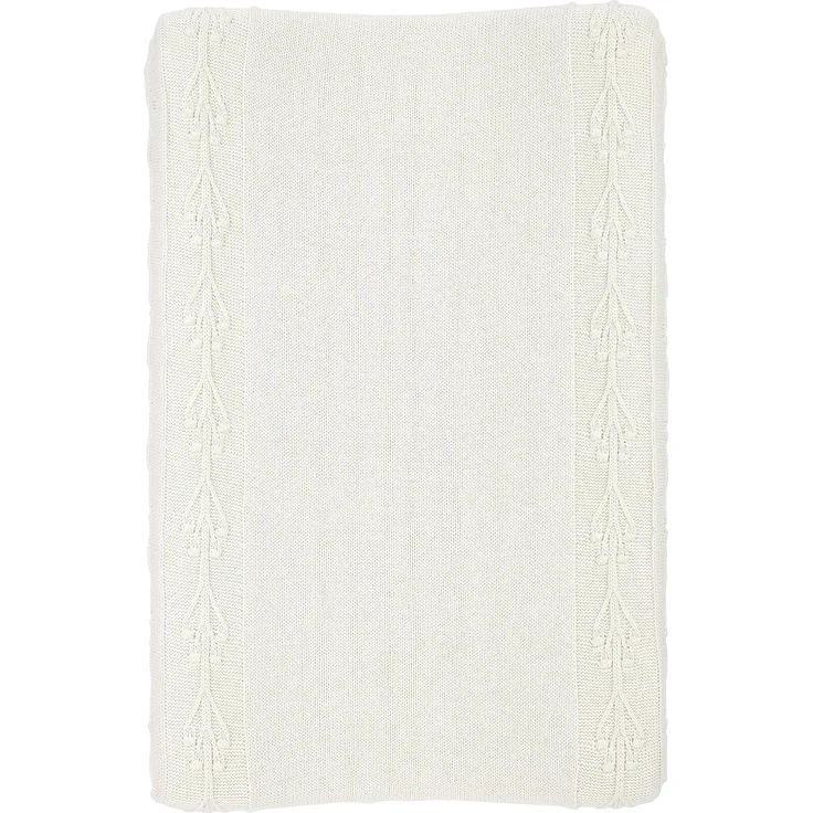 Meyco Baby Romantic Flower Wickelauflagenbezug (weich und hautfreundlich, aus 100% Baumwolle, waschbar, einfache Pflege, trocknergeeignet, Größe: 50x70 cm), Cremeweiß – Bild 2