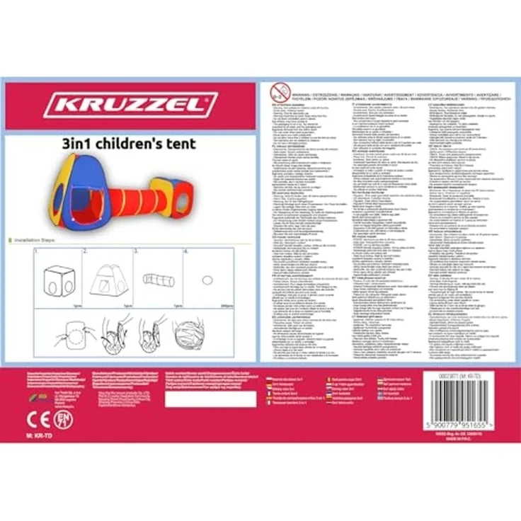 Kruzzel Kinderzelt 3-in-1 Kruzzel 23871 – Bild 5