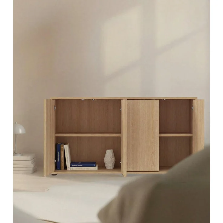 mokebo Sideboard Die Horizontale, Wohnzimmerschrank, Kommode, Beistellschrank, Anrichte in Eiche – Bild 3