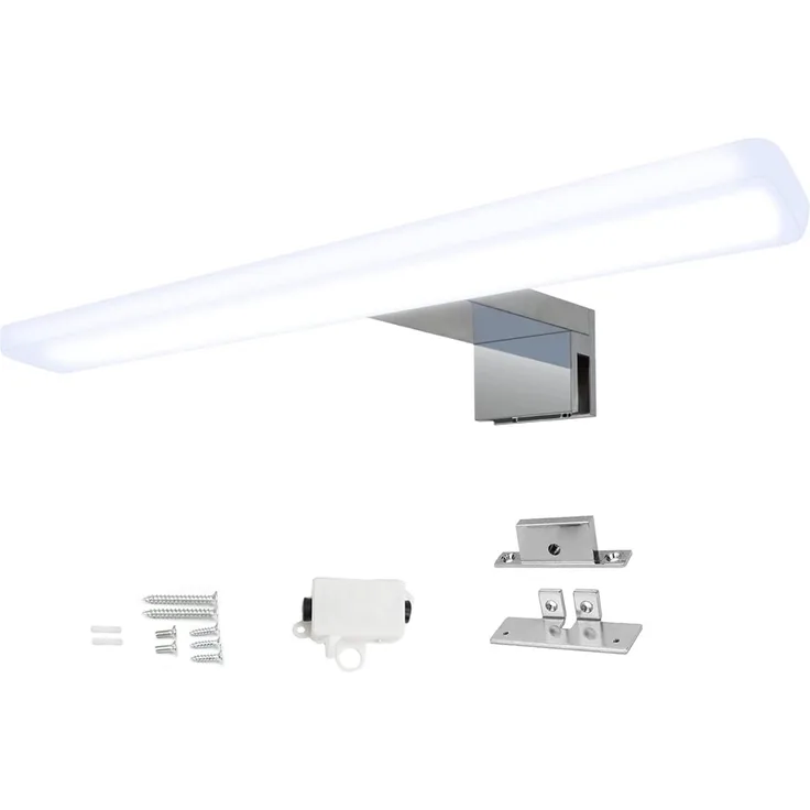 kalb LED Spiegelleuchte Mera LED Badleuchte Badlampe Spiegellampe Spiegelleuchte 230V, 600mm warmweiss, warmweiß