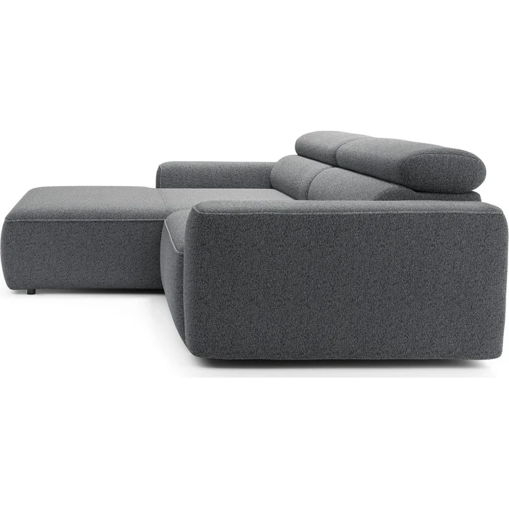 Selsey 'Fando' Ecksofa mit Schlaffunktion, L-Form, 4-Sitzer, Flechtstoff Grau, 252 cm, links – Bild 6
