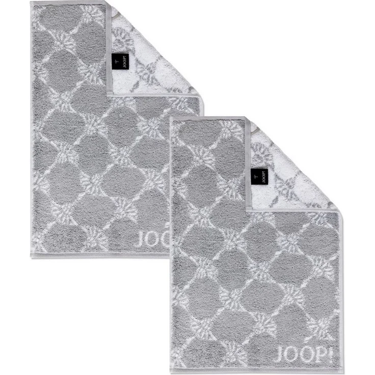 2 Stück Joop! Gästetuch Cornflower 1611-76 Silber 30x50 – Bild 4