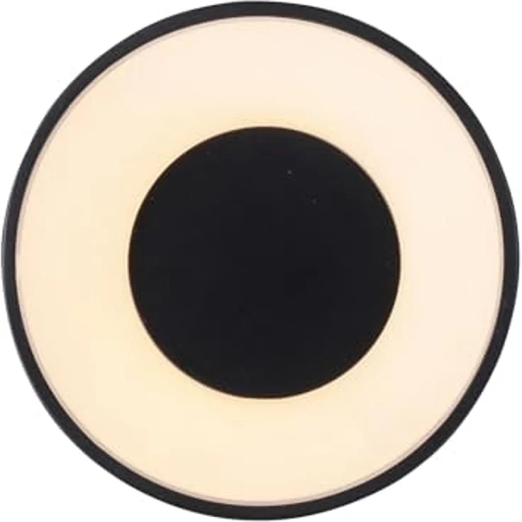 JUST LIGHT LED Deckenleuchte TANIKA, Ø 16 cm, 1-flammig, Schwarz, Kunststoff, Dimmfunktion, Memoryfunktion, LED Deckenlampe – Bild 4