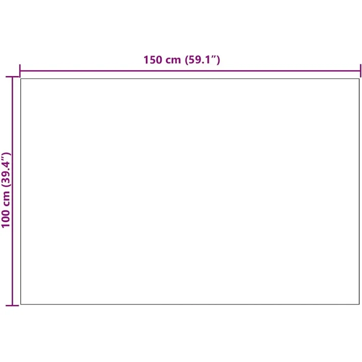 vidaXL Teppichläufer Hellgrau 100 x 150 cm Stoff 42011434 – Bild 9