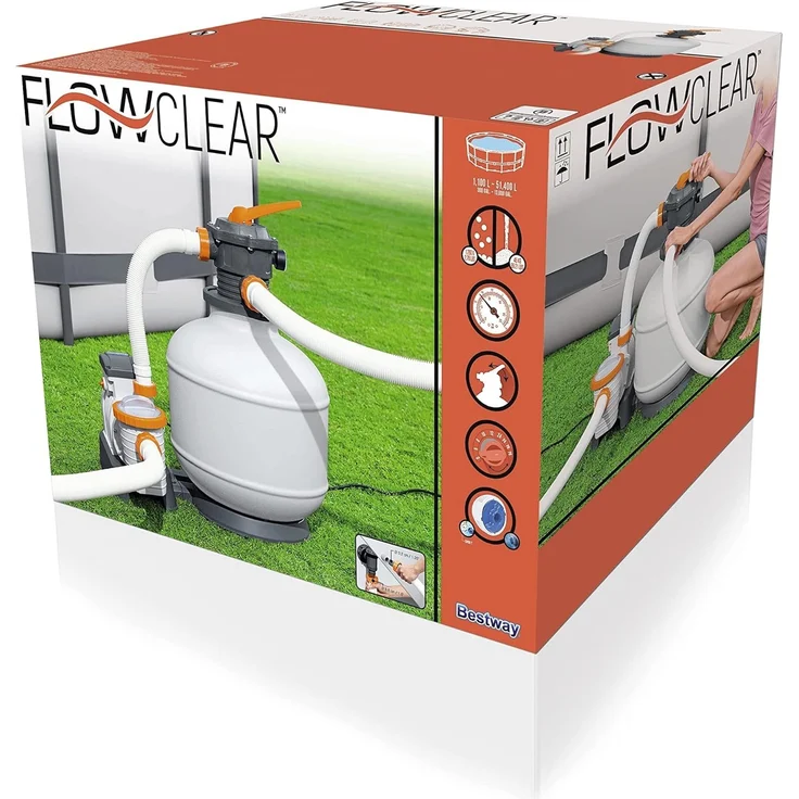 Bestway Sandfilteranlage Flowclear | 8.327 l/h Leistung – Bild 3