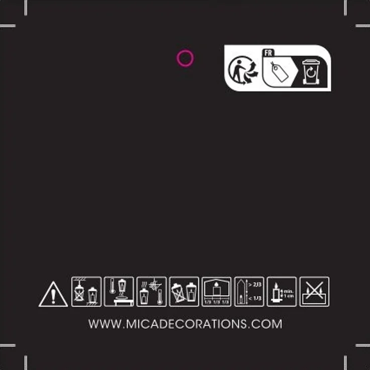 Mica Decorations Laterne Yodi paper 25 x 23,5 cm braun – Bild 3