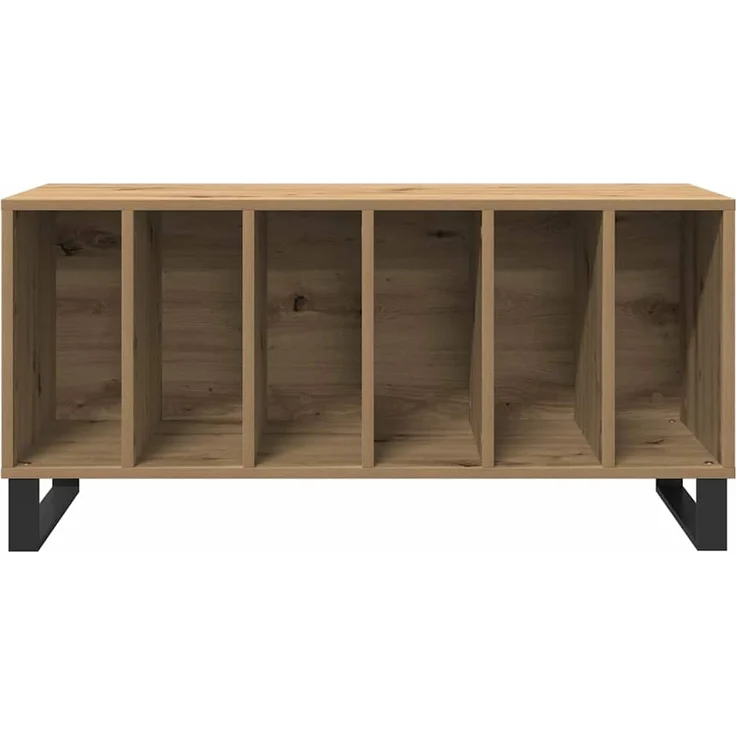 vidaXL Schallplattenschrank mit Regal Artisan-Eiche 100 x 38 x 48 cm 862906 – Bild 4