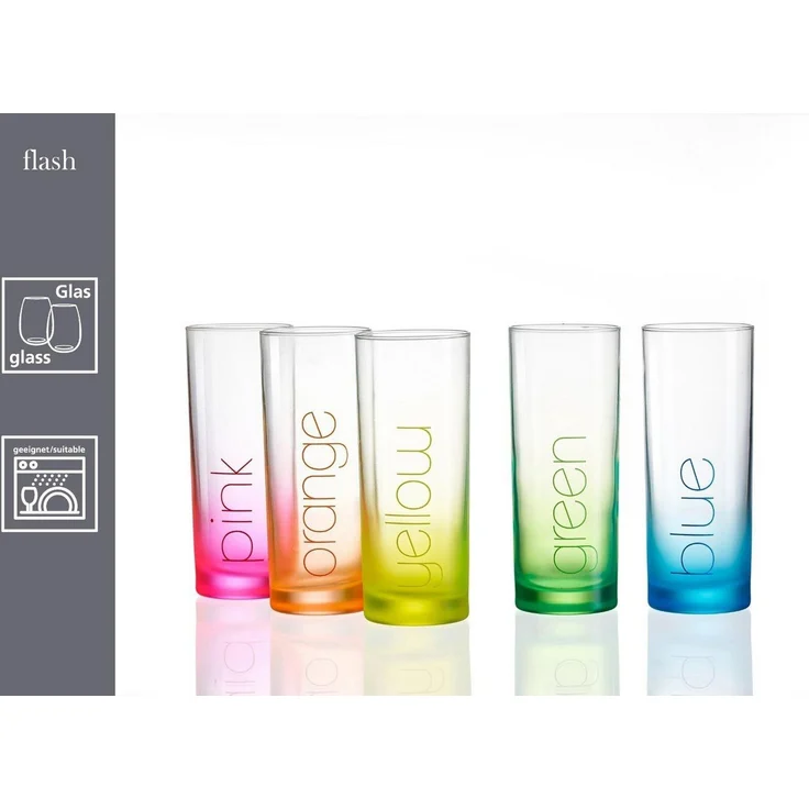 Ritzenhoff & Breker Flash Trinkglas 360 ml 6er Set - Pink – Bild 1