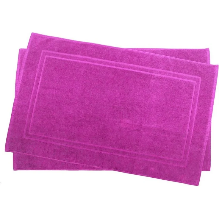 Julie Julsen Badematte 2-Badematte-Pink-50 x 40 cm, Baumwolle, Doppelrahmen