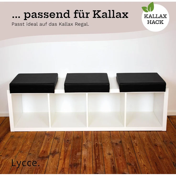 Lycce Bankauflage Lycce Bankauflage Kunstleder Klemmkissen 1 Leiste, weiche Polsterung, (1 St), Kunstleder (100.000 Scheuertouren), extra hohe Polsterung – Bild 7