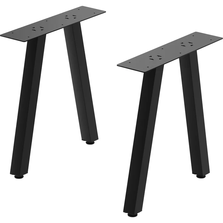 Tischgestell 2er Set Heustreu 45x40cm Schwarz [en. casa] – Bild 1