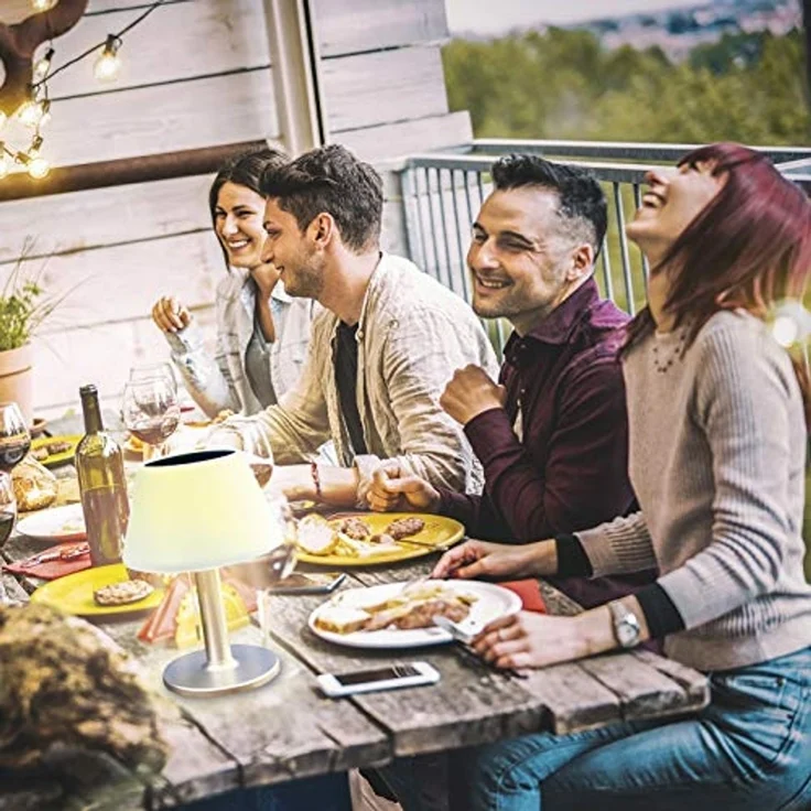 EASYmaxx LED Tischleuchte, In- & Outdoor Edelstahl – Bild 7