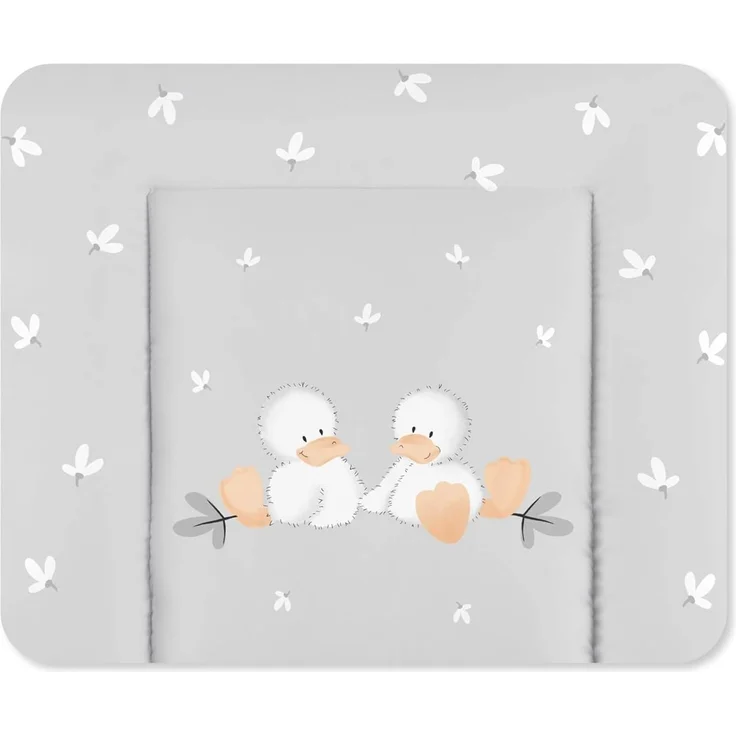 Julius Zöllner® Wickelauflage Softy 75x75 cm - weiche Wickelunterlage - Baby Wickeltischauflage - Folie, wasserdicht & abwischbar - Made in Germany - OEKO-TEX Standard 100 - Quack