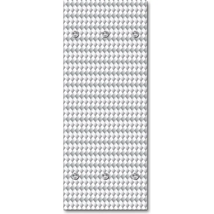 Queence Garderobe - "Kieran" Druck auf hochwertigem Arcylglas inkl. Edelstahlhaken und Aufhängung, Format: 50x120cm