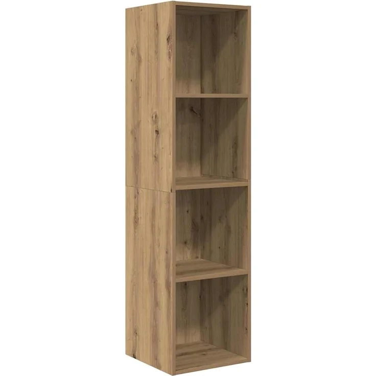 vidaXL TV-Schrankset Wandmontiert 4 pcs Artisan-Eiche Holzwerkstoff 3393422 – Bild 5