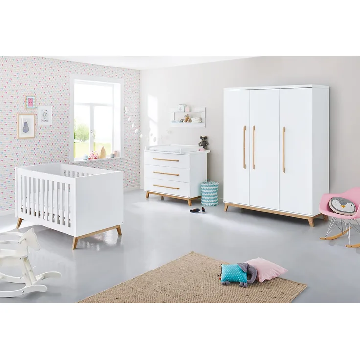 Pinolino 'Riva' 3-tlg. Babyzimmer-Set weiß breit, groß