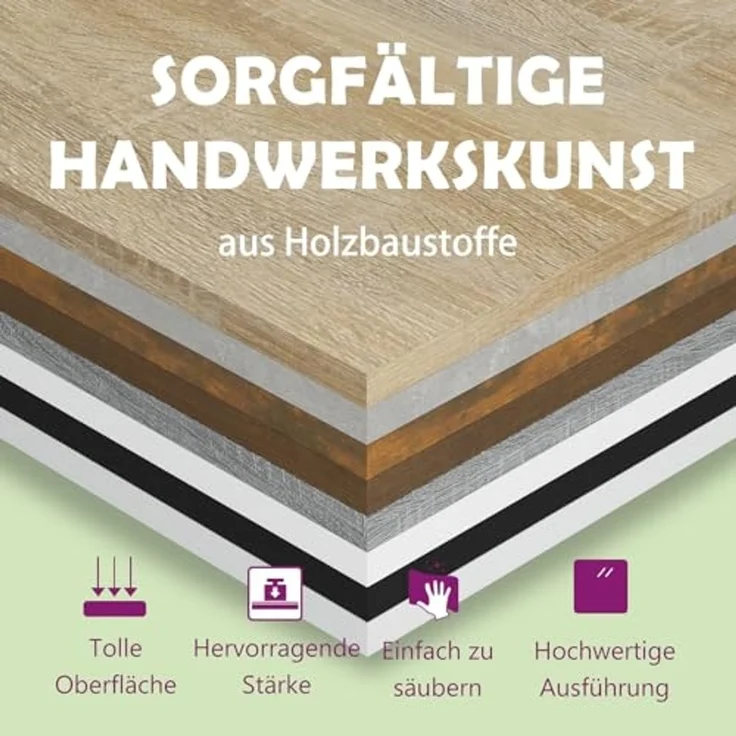 vidaXL Hängeschrank 2 Regalböden Küche Schrank Einbauküche Küchenzeile Küchenmöbel Oberschrank Küchenschrank Hochglanz-Weiß 50 x 31 x 60 cm Holzwerkstoff – Bild 4