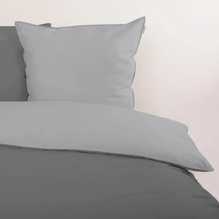 TOM TAILOR HOME Bettwäsche TWO-TONE SOLID COLORS in Gr. 135x200 cm, 155x220 cm oder 200x220 cm, Satin, 3 teilig, new bedroom, Doppelnaht am Kissen – Bild 4