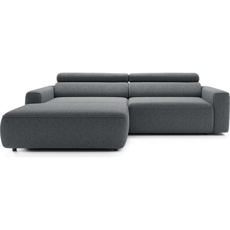Selsey 'Fando' Ecksofa mit Schlaffunktion, L-Form, 4-Sitzer, Flechtstoff Grau, 252 cm, links – Bild 4