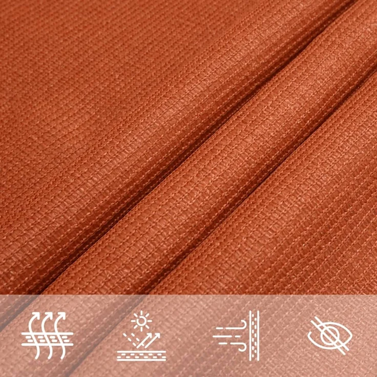 Sonnensegel, Sonnenschutz, Windschutz 160 g/m² Orange 2,5x3 m HDPE – Bild 5
