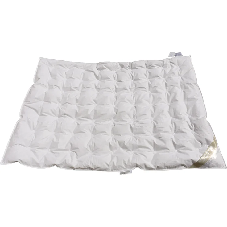 Betten Hofmann Luxus Kinder Sommer Daunendecke Punktstepp 100x135 cm 100% Daunen – Bild 1