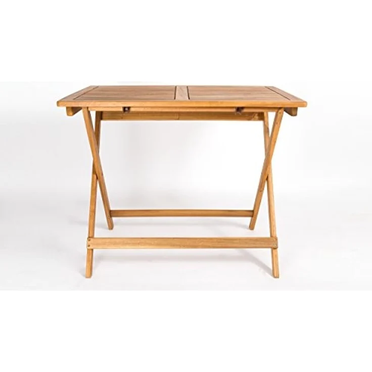 Soma Stehtisch Holztisch Material: Teakholz Farbe: braun (1 x Gartentisch) 80x80 cm – Bild 4