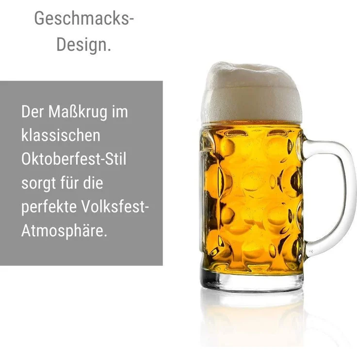 Stölzle Oberglas ISAR Bierkrug 0,5 l 6er Set – Bild 2