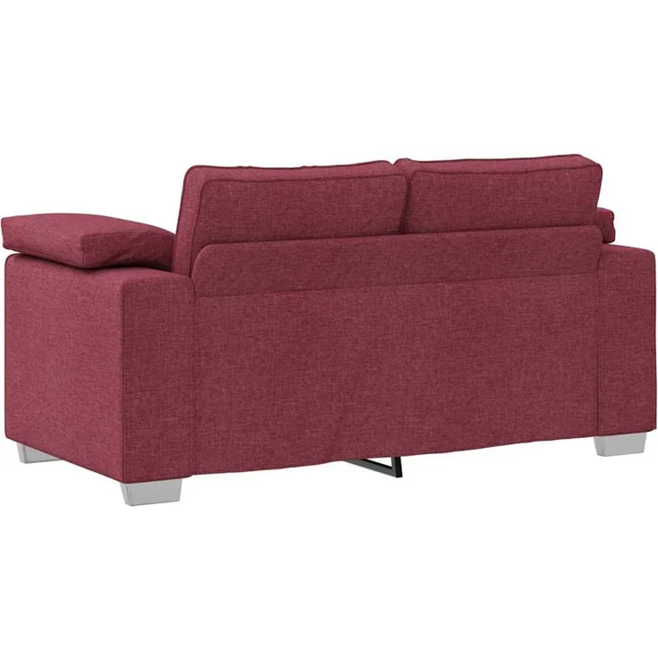 vidaXL Zweisitzer-Sofa Weinrot 160 cm Stoff 4105220 – Bild 4