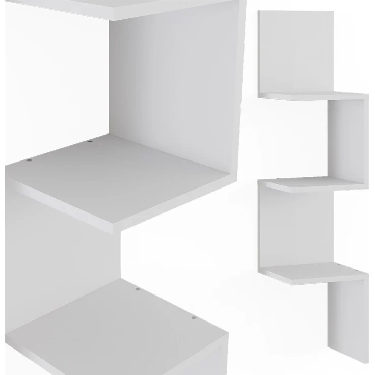 Eckregal Paolo Weiß 28 x 116.4 cm Vicco – Bild 6
