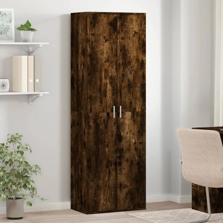 vidaXL Highboard Räuchereiche 60x35x180 cm Holzwerkstoff 3276669 – Bild 1