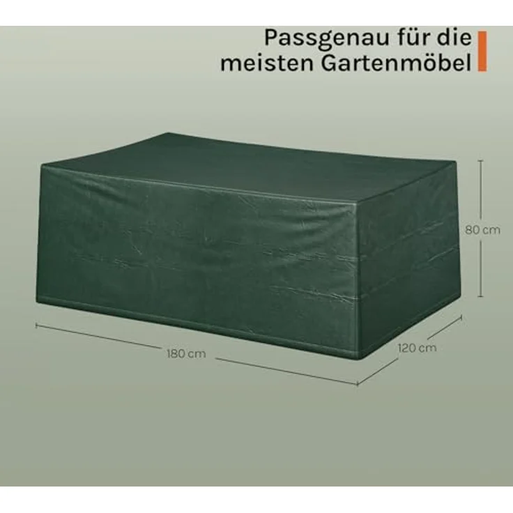 WOLTU Garten Schutzhülle Gewebeplane abdeckplane gartenmöbel für gartentisch Abdeckhaube PE 180 x 120 x 70 cm Grün GZ1229gn – Bild 10