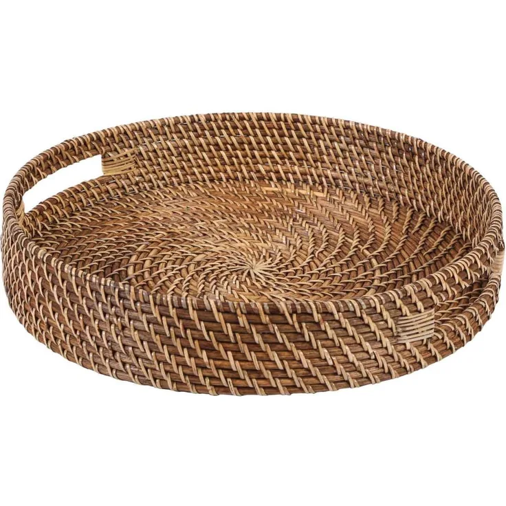 Rattan Tablett Bea rund L