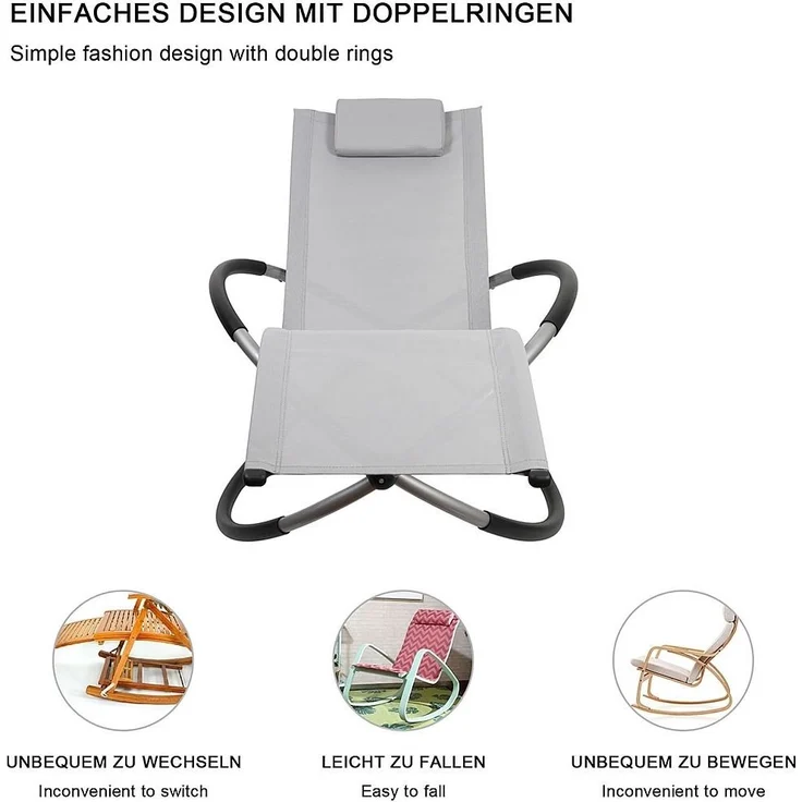 Sonnenliege rot mit Tisch Polyrattan Gartenlounge Terrasse Liegestuhl Relax – Bild 11