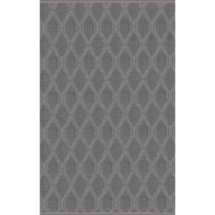 Teppich Recycle Grau 200 x 290 cm Polyester Grau 88781113 [en. casa]