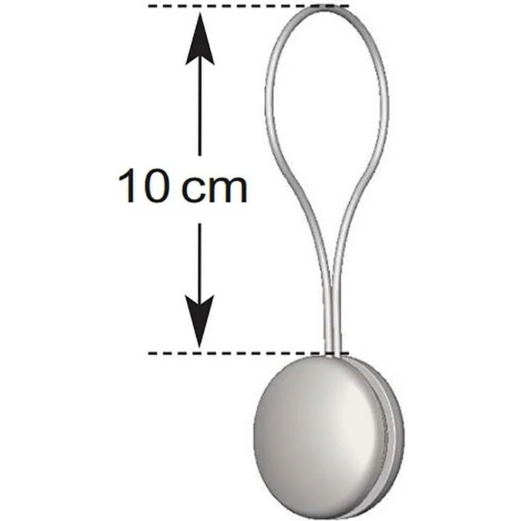 nodeko Magnethalter für Gardinen Raffhalter mit Magnet Ø 28 mm, mit Drahtschlaufe, Vorhänge und Gardinen, Gardinenmagnet – Bild 4