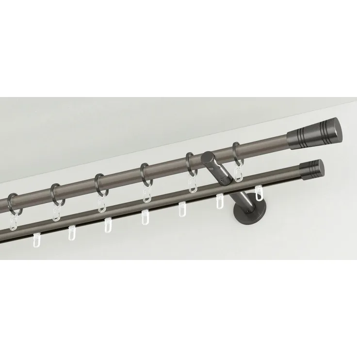 GARDINIA Gardinenstange Chicago, Ø 20 mm, Fixmaß, Metall, Serie Einzelprogramm Chicago Ø 20 mm