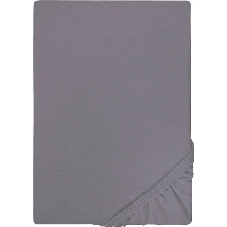 Castell Jersey-Stretch-Spannbetttuch 0077113, silbergrau, 1x 140x200 cm - 160x200 cm – Bild 4