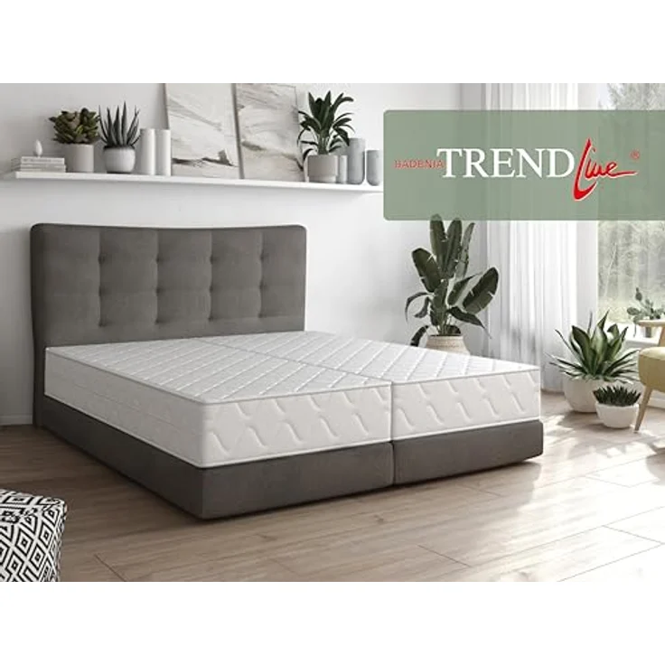 Badenia Trendline Roll-Komfortmatratze BT100 2-in-1 Duo XXL orthopädische 7-Zonen Komfortmatratze 140x200, Öko-Tex zertifiziert, Härtegrad 2 und 3 – Bild 4