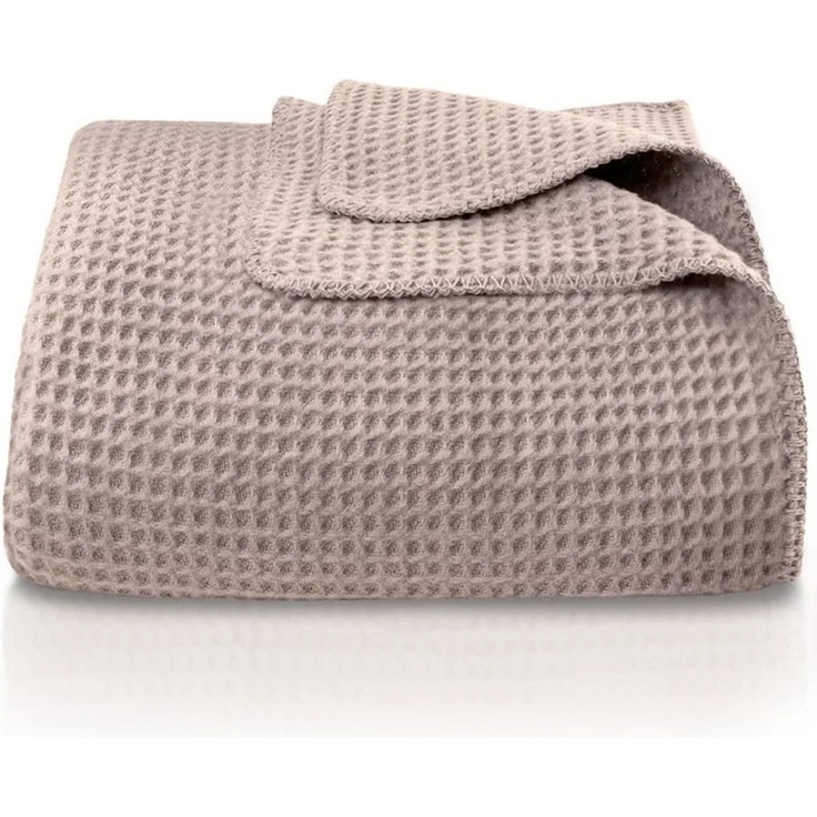 Wohndecke Wohndecke Waffelpique aus Baumwolle - Kuscheldecke, Baumwolldecke -, Laynenburg, Decke als Sofa-decke, Couchdecke, Wolldecke aus Baumwollmix – Bild 4