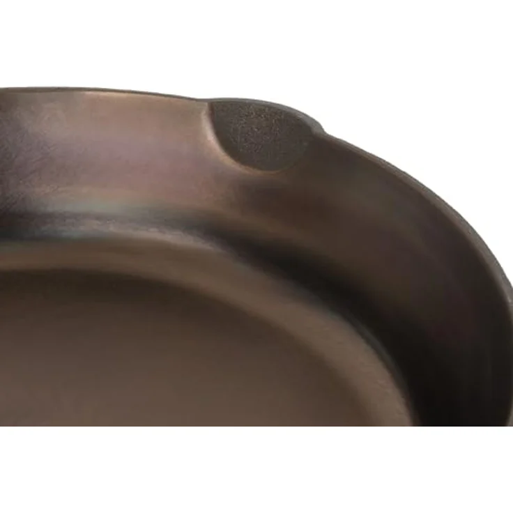 Mahlzeit Grillpfanne Polierte Gusseisenpfanne Ø 27 cm, Bratpfanne mit zwei Ausgießern, Gusseisen (1-tlg) – Bild 5