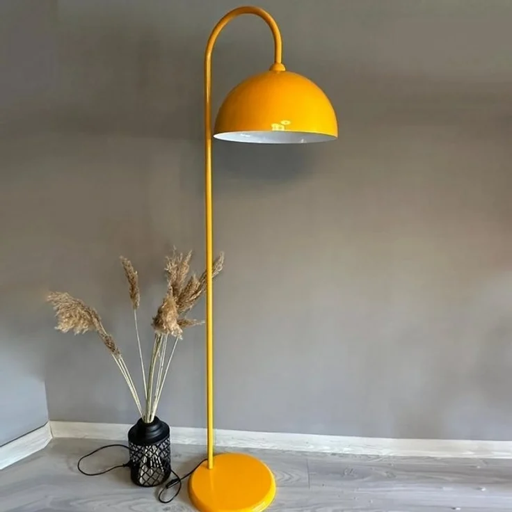 Bamyum Stehlampe Stehlampe Modern Dekorativ Metall Wohnzimmer Arbeitszimmer Stehlampe, ohne Leuchtmittel, E27, verstellbarer Lampenschirm, Stehluchte mit Ablage – Bild 3