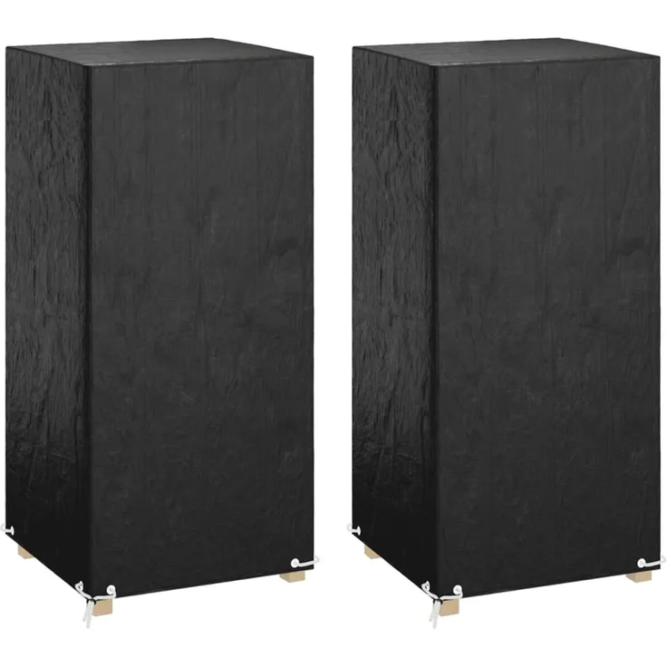vidaXL Abdeckungen für Gartenstühle 2 Stk. 8 Ösen 75x70x140 cm 3155388