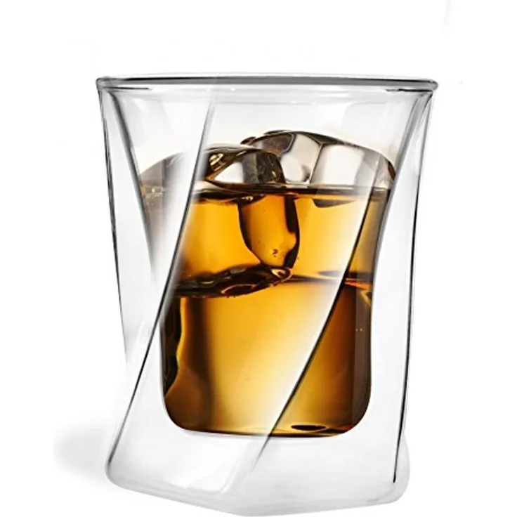 Vialli Design Doppelwandiges Whiskyglas 300ml CRISTALLO 25509 VIALLI DESIGN